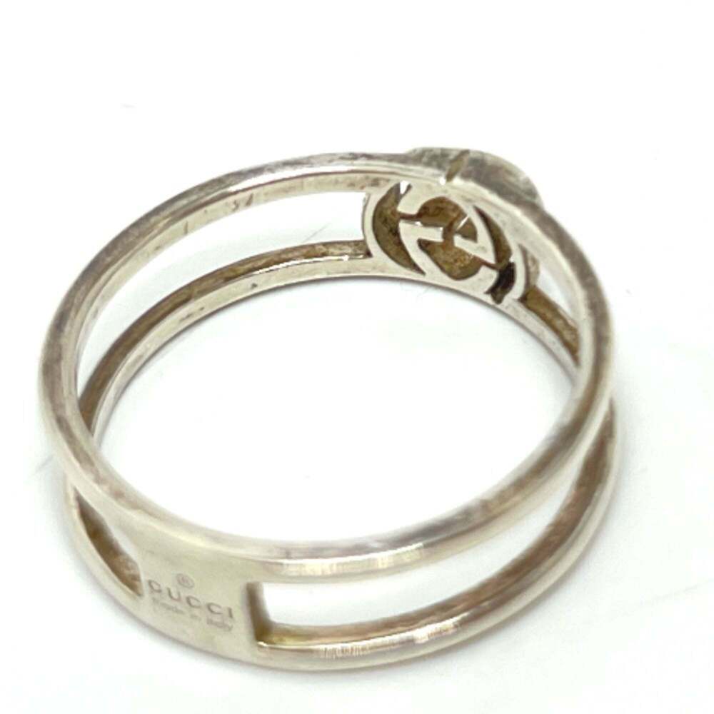 Gucci Interlocking G Ring, Sv925, Women's Silver - image 5